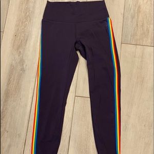Black Rainbow Luxe Leggings 7/8